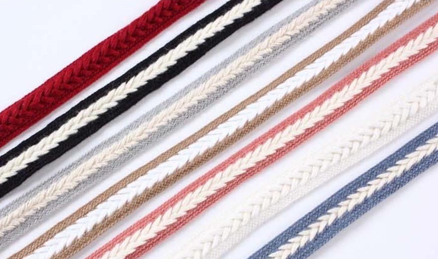 双色人字纹织带